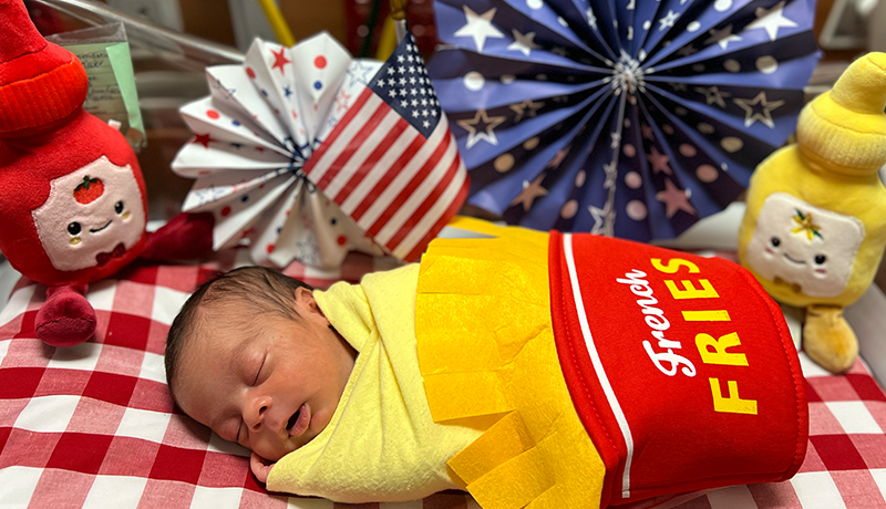 NICU babies celebrate July 4