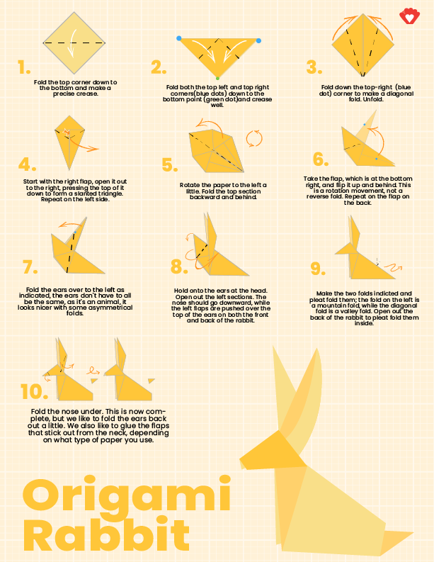 How to Make Origami Bunny- JDCH